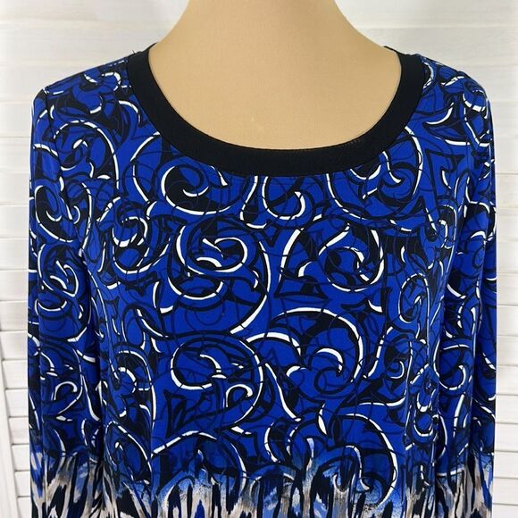 Chico’s Travelers Tunic Size 1 (8) Top Medium NWOT - Picture 4 of 16